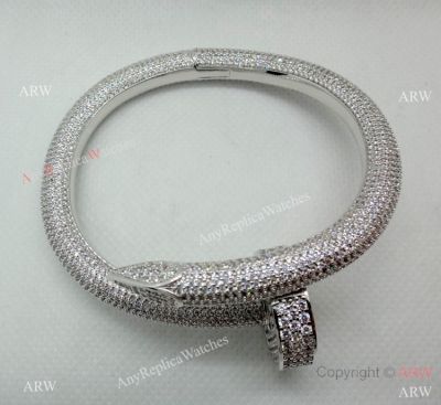 New Copy Cartier Juste Un Clou Nail Bracelet - SS Diamond